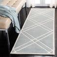 thumbnail image 1 of SAFAVIEH Chatham Gary Geometric Wool Runner Rug, Gray/Ivory, 2'3" x 7', 1 of 10