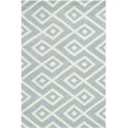 thumbnail image 1 of SAFAVIEH Chatham Eric Geometric Wool Area Rug, Blue/Ivory, 5' x 8', 1 of 5