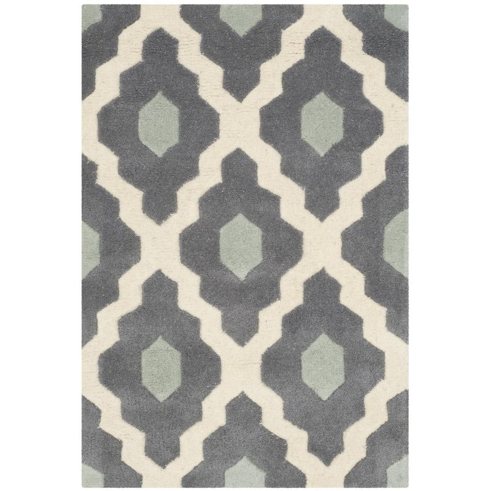 Ivory Elegance Hand-Tufted Wool Non-Slip 2' x 3' Rug