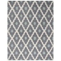 SAFAVIEH Chatham CHT748D Handmade Ivory / Dark Grey Rug
