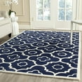 thumbnail image 1 of SAFAVIEH Chatham Diego Geometric Wool Area Rug, Dark Blue/Ivory, 7' x 7' Square, 1 of 7