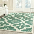 thumbnail image 1 of SAFAVIEH Chatham Derrick Geometric Wool Area Rug, Teal/Ivory, 3' x 5', 1 of 7