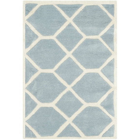 SAFAVIEH Chatham CHT755B Handmade Blue / Ivory Rug