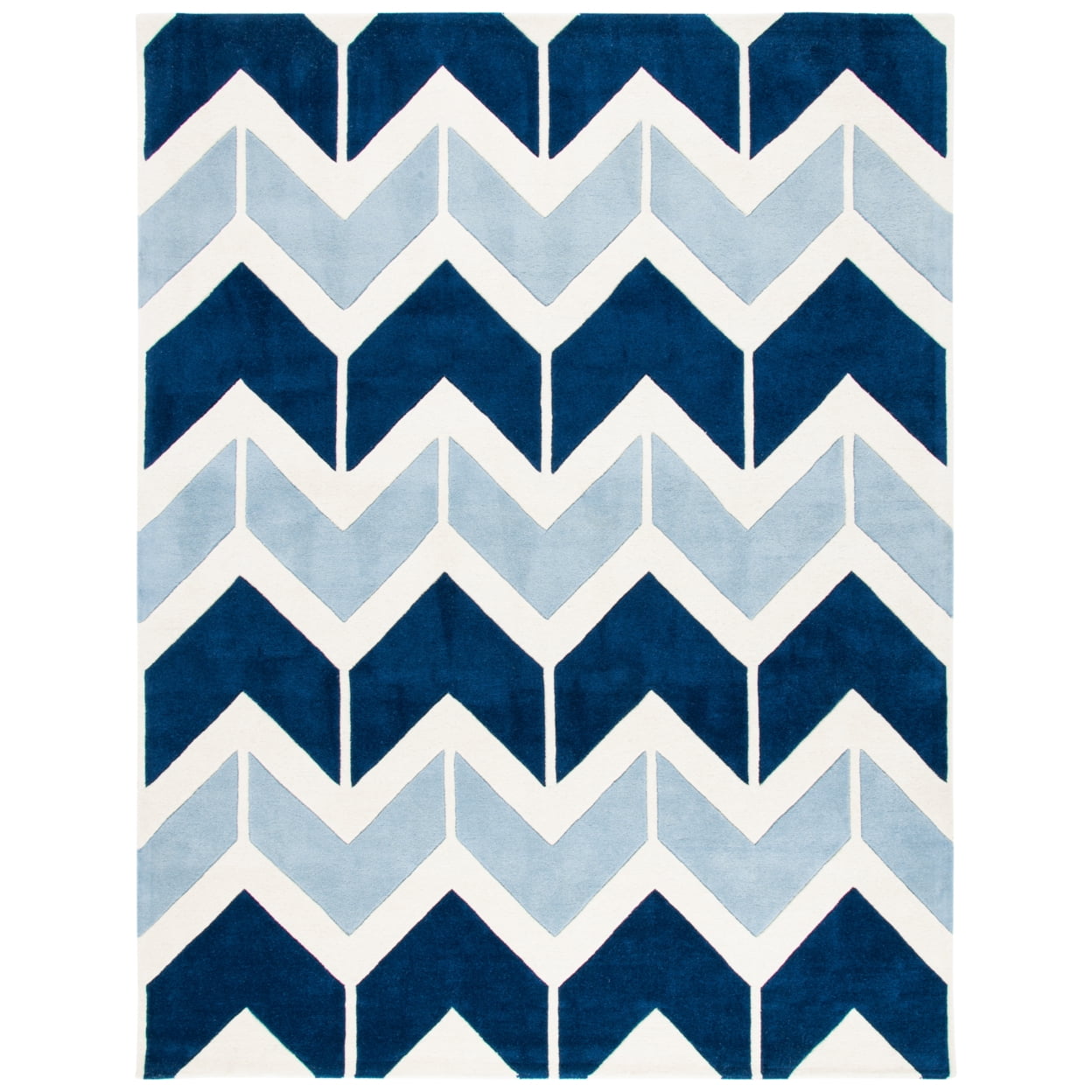 SAFAVIEH Chatham CHT756N Dark Blue / Light Blue Rug