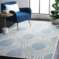 thumbnail image 1 of SAFAVIEH Chatham Shaelyn Geometric Wool Area Rug, Blue/Ivory, 5' x 5' Square, 1 of 10