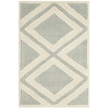 SAFAVIEH Chatham CHT759E Handmade Grey / Ivory Rug