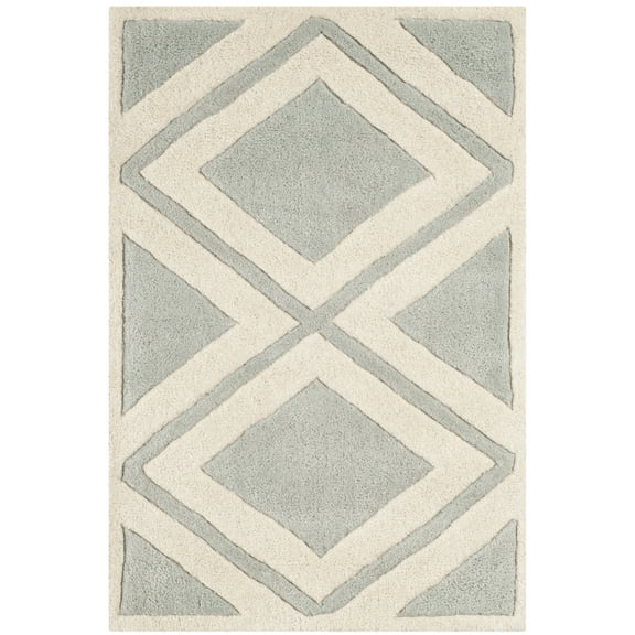 SAFAVIEH Chatham CHT759E Handmade Grey / Ivory Rug