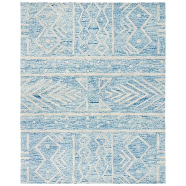 SAFAVIEH Chatham CHT764B Handmade Blue / Ivory Rug