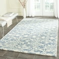 thumbnail image 1 of SAFAVIEH Chatham Ambrose Geometric Wool Area Rug, Dark Blue/Ivory, 5' x 5' Square, 1 of 7