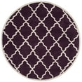 thumbnail image 1 of SAFAVIEH Chatham Clinton Geometric Wool Area Rug, Dark Purple, 7' x 7' Round, 1 of 8
