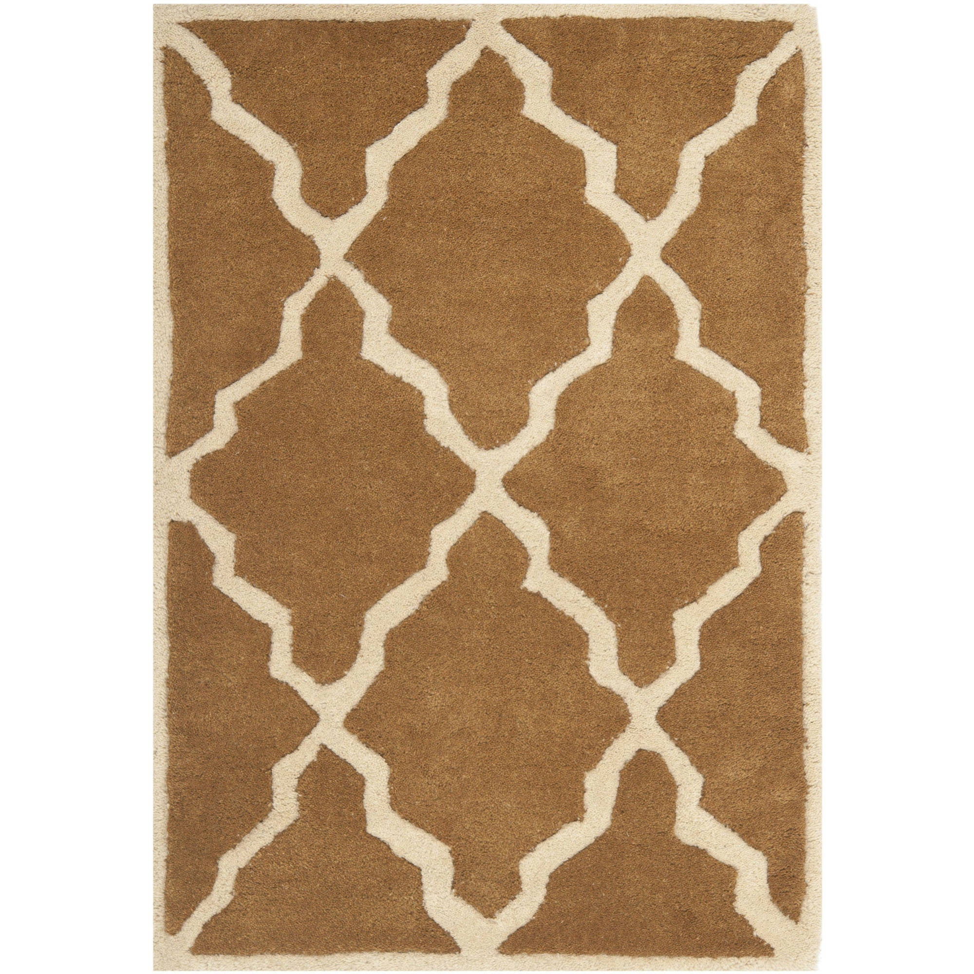 Hand-Tufted Artisan Wool Square Rug in Blue, 2' x 3'