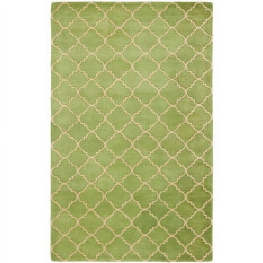 SAFAVIEH Chatham Connor Geometric Quatrefoil Wool Area Rug, Green, 2' x 3'