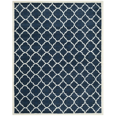 SAFAVIEH Chatham David Geometric Area Rug, Blue/Ivory, 2' x 3'