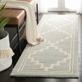 thumbnail image 1 of SAFAVIEH Chatham Dustin Geometric Wool Runner Rug, Gray/Ivory, 2'3" x 7', 1 of 10