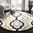 thumbnail image 1 of SAFAVIEH Chatham Dylan Geometric Wool Area Rug, Ivory/Multi, 5' x 5' Round, 1 of 10