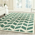 thumbnail image 1 of SAFAVIEH Chatham Easton Geometric Wool Area Rug, Teal/Ivory, 3' x 5', 1 of 7