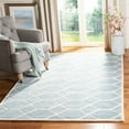 thumbnail image 1 of SAFAVIEH Chatham Elwin Geometric Wool Area Rug, Blue/Ivory, 6' x 9', 1 of 11