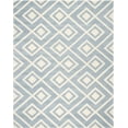 thumbnail image 1 of SAFAVIEH Chatham Eric Geometric Wool Area Rug, Blue/Ivory, 8'9" x 12', 1 of 5