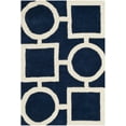 thumbnail image 1 of SAFAVIEH Chatham Francis Geometric Wool Area Rug, Dark Blue/Ivory, 2' x 3', 1 of 5
