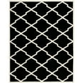 thumbnail image 1 of SAFAVIEH Chatham Franklin Geometric Quatrefoil Wool Area Rug, Black/Ivory, 8' x 10', 1 of 10