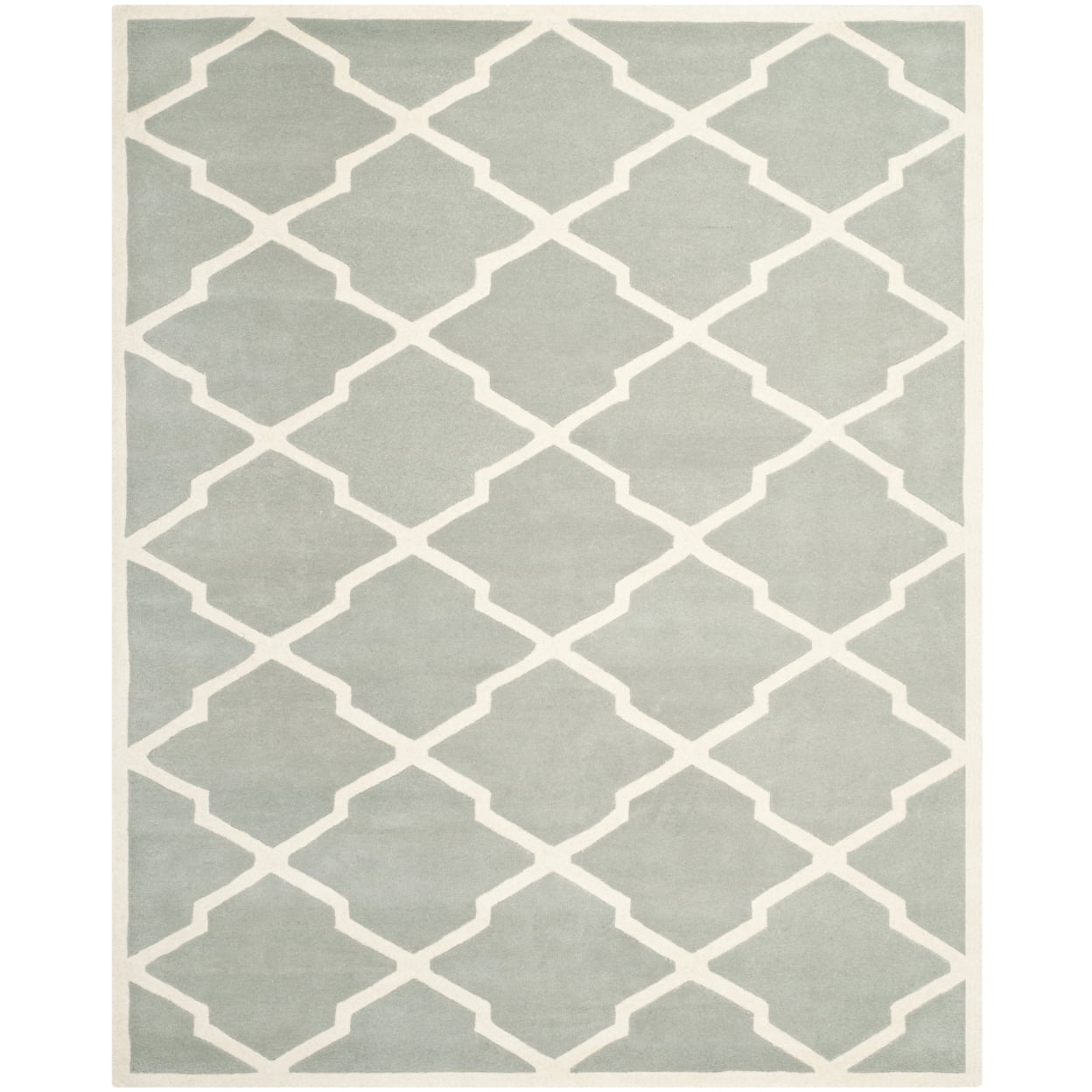 Hand-Tufted Multicolor Wool Round Accent Rug, 24in