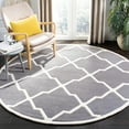 thumbnail image 1 of SAFAVIEH Chatham Franklin Geometric Wool Area Rug, Dark Gray/Ivory, 5' x 5' Round, 1 of 8