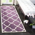 thumbnail image 1 of SAFAVIEH Chatham Franklin Geometric Wool Runner Rug, Purple/Ivory, 2'3" x 7', 1 of 8