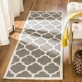 thumbnail image 1 of SAFAVIEH Chatham Freddy Geometric Wool Runner Rug, Dark Gray/Ivory, 2'3" x 5', 1 of 10