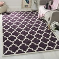 thumbnail image 1 of SAFAVIEH Chatham Freddy Geometric Wool Area Rug, Purple/Ivory, 8' x 10', 1 of 7