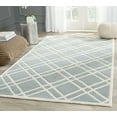 thumbnail image 1 of SAFAVIEH Chatham Gary Geometric Wool Area Rug, Blue/Ivory, 5' x 8', 1 of 7