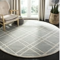 thumbnail image 1 of SAFAVIEH Chatham Gary Geometric Wool Area Rug, Gray/Ivory, 7' x 7' Round, 1 of 10