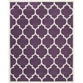 thumbnail image 1 of SAFAVIEH Chatham Gavin Geometric Wool Area Rug, Purple/Ivory, 6' x 9', 1 of 10
