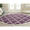 thumbnail image 1 of SAFAVIEH Chatham Gavin Geometric Wool Area Rug, Purple/Ivory, 8' x 10', 1 of 10