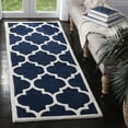 thumbnail image 1 of SAFAVIEH Chatham Gavin Geometric Wool Runner Rug, Dark Blue/Ivory, 2'3" x 11', 1 of 10