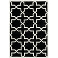 thumbnail image 1 of SAFAVIEH Chatham Giovanni Geometric Wool Area Rug, Black/Ivory, 4' x 6', 1 of 5