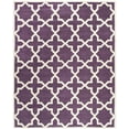 thumbnail image 1 of SAFAVIEH Chatham Giovanni Geometric Wool Area Rug, Purple/Ivory, 8'9" x 12', 1 of 5