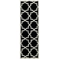 thumbnail image 1 of SAFAVIEH Chatham Giovanni Geometric Wool Runner Rug, Black/Ivory, 2'3" x 7', 1 of 5