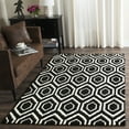 thumbnail image 1 of SAFAVIEH Chatham Graham Geometric Wool Area Rug, Black/Ivory, 4' x 6', 1 of 7