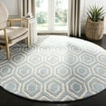thumbnail image 1 of SAFAVIEH Chatham Graham Geometric Wool Area Rug, Blue/Ivory, 6' x 6' Round, 1 of 7