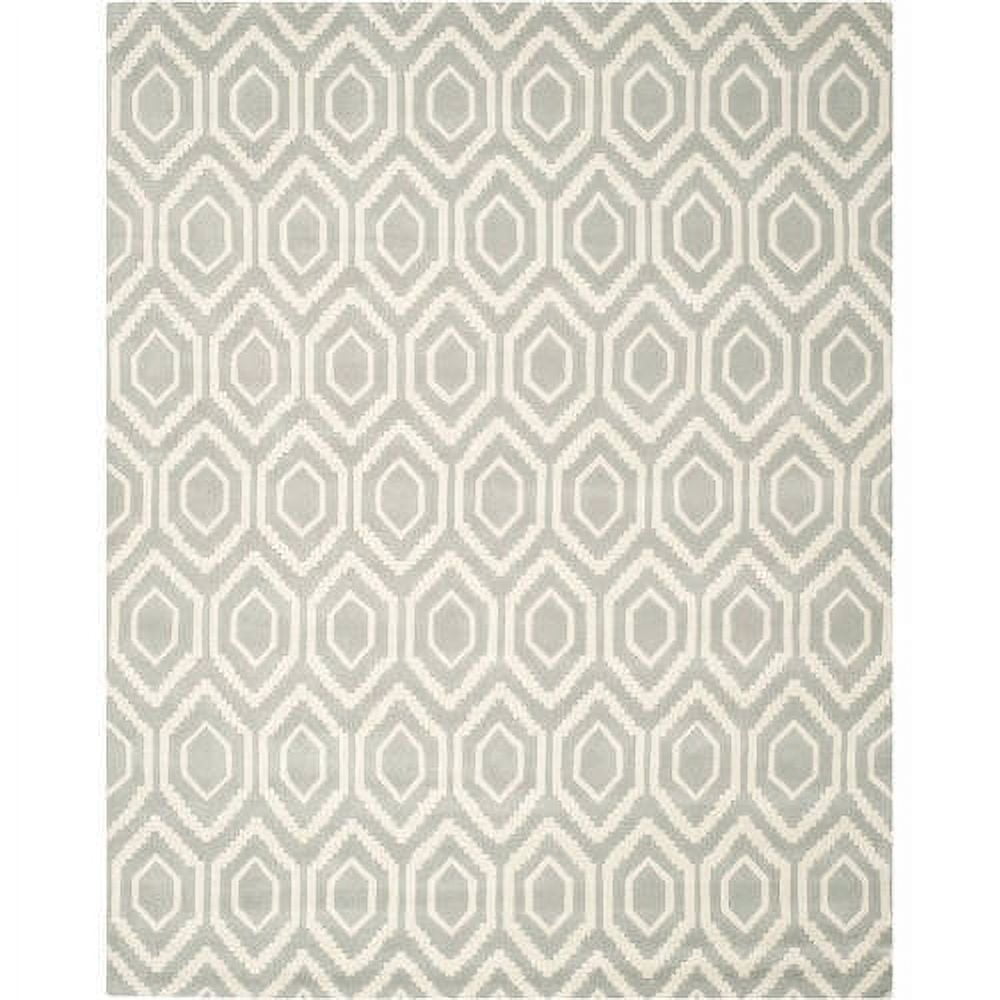 Hand-Tufted Off-White Wool Round Rug with Non-Slip Feature
