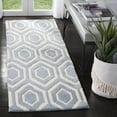 thumbnail image 1 of SAFAVIEH Chatham Graham Geometric Wool Runner Rug, Blue/Ivory, 2'3" x 5', 1 of 7