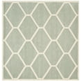 thumbnail image 1 of SAFAVIEH Chatham Greg Geometric Wool Area Rug, Gray/Ivory, 7' x 7' Square, 1 of 5