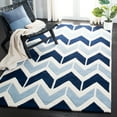 thumbnail image 1 of SAFAVIEH Chatham Gresham Geometric Wool Area Rug, Dark Blue/Light Blue, 8' x 10', 1 of 10