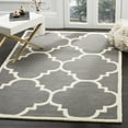 thumbnail image 1 of SAFAVIEH Chatham Hayden Geometric Wool Area Rug, Dark Gray/Ivory, 8'9" x 8'9" Square, 1 of 8