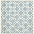 thumbnail image 1 of SAFAVIEH Chatham Henry Geometric Wool Area Rug, Blue/Ivory, 4' x 6', 1 of 10