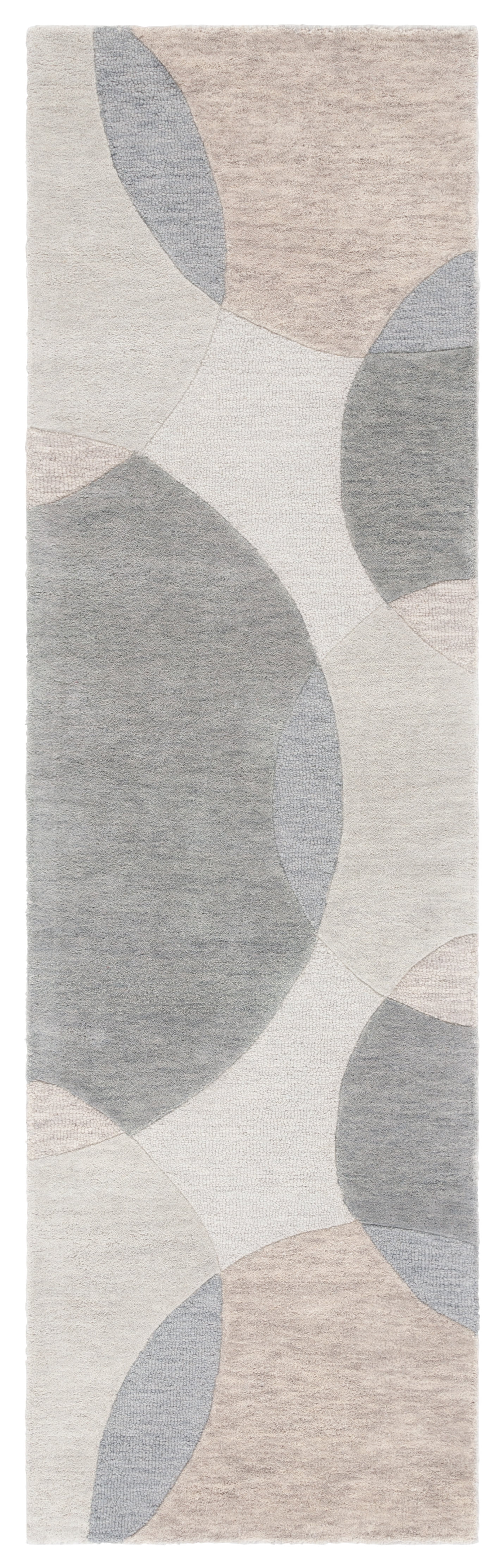 SAFAVIEH Chatham Hermite Geometric Runner Rug, Ivory/Grey, 2'3" x 8'