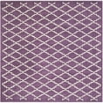 thumbnail image 1 of SAFAVIEH Chatham Howard Geometric Wool Area Rug, Purple/Ivory, 7' x 7' Square, 1 of 10