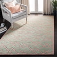 thumbnail image 1 of SAFAVIEH Chatham Ian Geometric Wool Area Rug, Green, 4' x 6', 1 of 10