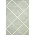 thumbnail image 1 of SAFAVIEH Chatham Isaac Geometric Diamonds Wool Area Rug, Grey/Ivory, 3' x 5', 1 of 9