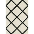 thumbnail image 1 of SAFAVIEH Chatham Isaac Geometric Diamonds Wool Area Rug, Ivory/Black, 2' x 3', 1 of 10